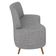 Sofá 2 Lugares Para Sala Living 135cm Pés Palito Tamar K04 Linho Cinza - Mpozenato