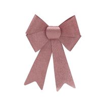 Laço para Árvore de Natal Le Pvc Laminado 22x36cm Rosé Gold