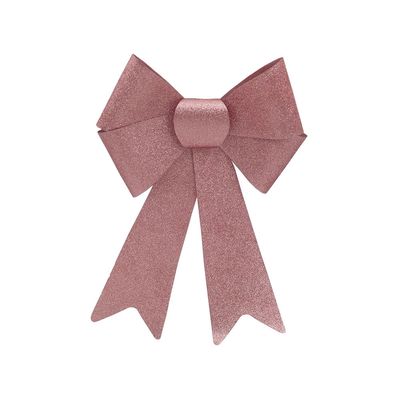 Laço para Árvore de Natal Le Pvc Laminado 22x36cm Rosé Gold