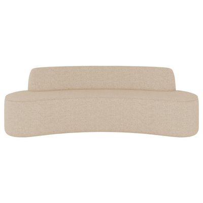 Sofá 3 Lugares Para Sala De Estar Living 180cm Koane D06 Linho Marfim - Mpozenato