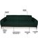 Sofá 300cm 4 Lugares Pés Preto Molino C-117 Linho Verde Musgo - Domi
