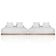 Sofá 6 Lugares Ilha 2 Módulos 200cm Viero S06 Boucle Branco - Mpozenato