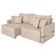 Sofá Cama Retrátil 180cm Essence D05 Linho Bege/camel - Mpozenato