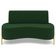 Sofá 2 Lugares 160cm Pés Aço Dourado Tamar Veludo Verde Z08 - Mpozenato