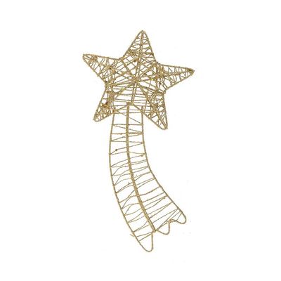 Enfeite de Natal Estrela Cadente Le 29cm Dourada