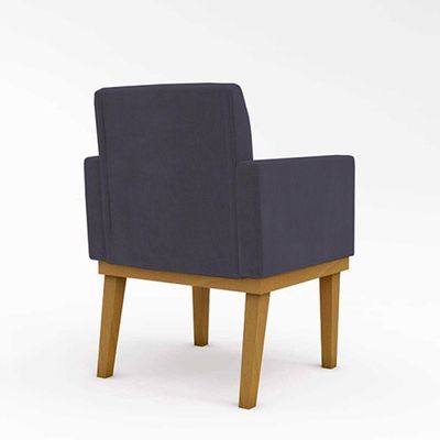 Kit Sofá Com Base Reforçada + 2 Poltronas Sala De Estar Cor:cinza