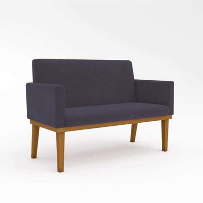 Kit Sofá Com Base Reforçada + 2 Poltronas Sala De Estar Cor:cinza