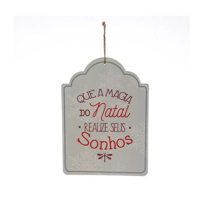 Painel Decorativo de Madeira Le 35,4cm - Item Sortido