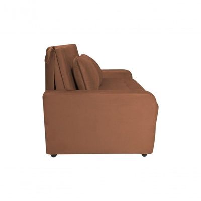 Sofá Cama Para Sala De Estar Amora New Veludo Matrix - Cobr Cobre