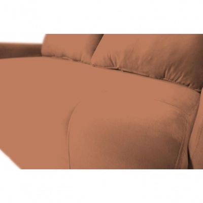 Sofá Cama Para Sala De Estar Amora New Veludo Matrix - Cobr Cobre