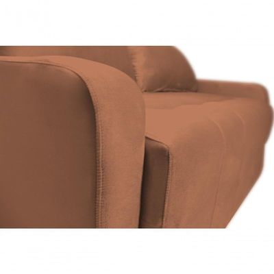 Sofá Cama Para Sala De Estar Amora New Veludo Matrix - Cobr Cobre