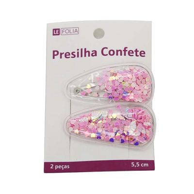 Presilha Le de Confetes Coloridos com 2 Unidades
