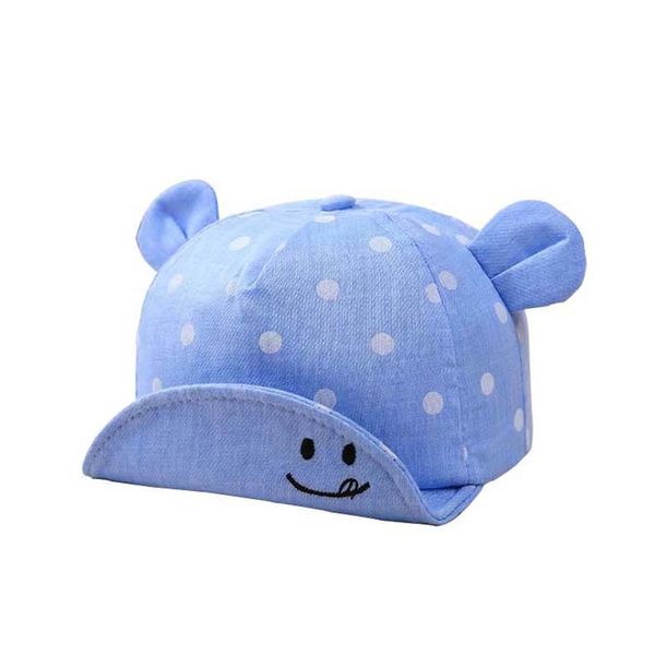 Boné Pbb Bolinhas Baby Azul