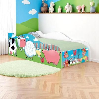 Mini Cama Joy Fazendinha E Vaquinha Com Colchão