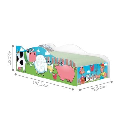 Mini Cama Joy Fazendinha E Vaquinha Com Colchão