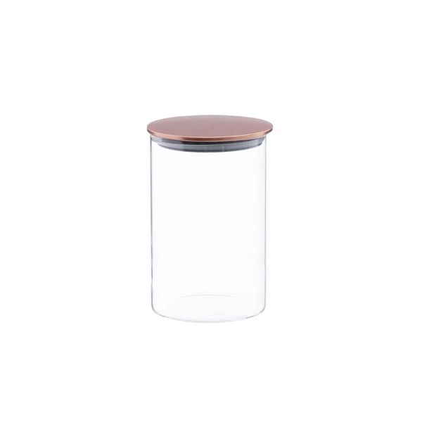 Pote Hermetico Vidro Borossilicato Porta Mantimentos Cobre 1,4L
