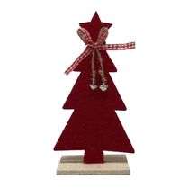 Enfeite Árvore de Natal Le Madeira Vermelho 20cm