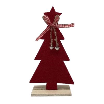 Enfeite Árvore de Natal Le Madeira Vermelho 20cm