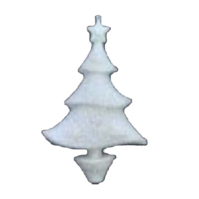 Enfeite Árvore de Natal Le Branco com Glitter 10x14cm