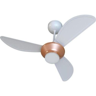Ventilador De Teto Ventisol Mistral 3 Pás Branco/bronze Bivolt.