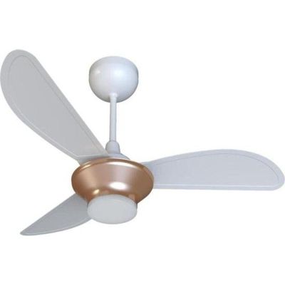 Ventilador De Teto Ventisol Mistral 3 Pás Branco/bronze Bivolt.