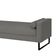 Recamier Berlim Base Metal 1,20m Suede Cinza - Inova Decorações