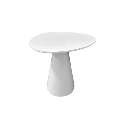 Mesa Lateral Cone Organica 41cm Branca