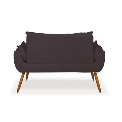 Namoradeira Opala Sofá Confortável ? Balaqui Decor Cor:cinza