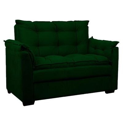 Sofá Confortável 1,40 Pequeno Compacto Small Verde