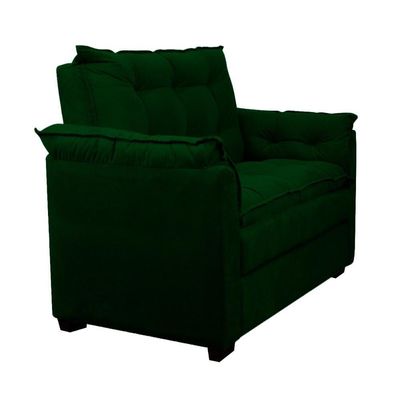Sofá Confortável 1,40 Pequeno Compacto Small Verde