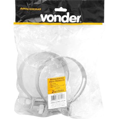 Abraçadeira Para Mangote, Aço Carbono, Largura 32 Mm, Am 86 Mm - 94 Mm, Com 2 Peças, Vonder