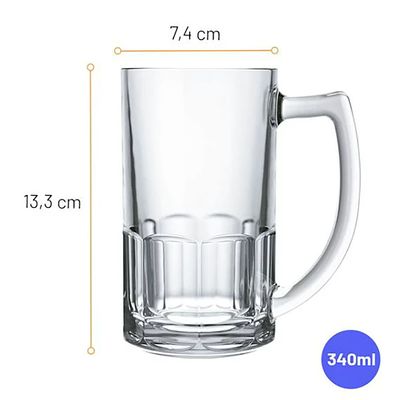 Caneca para Cerveja Nadir Bristol em Vidro 340ml