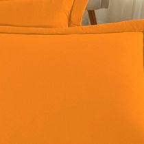 Porta Travesseiro Matelado Nobre 2 Peças Malha 100% Algodão - Laranja