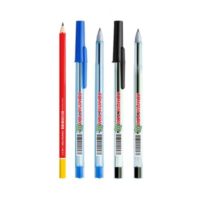 Kit Escrita Compactor com 2 Canetas 0.7mm e 2 Lápis Pretos HB Nº2