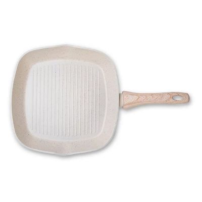 Frigideira Grill Sirius de Indução Antiaderente Mineral Resist 28cm Vanilla Brinox Vanilla