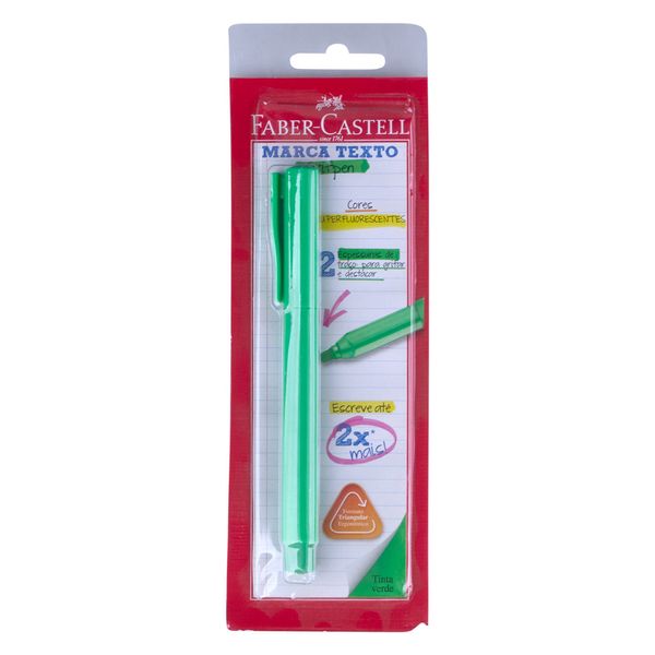 Marcador De Texto Neon Grifpen Verde FaberCastell