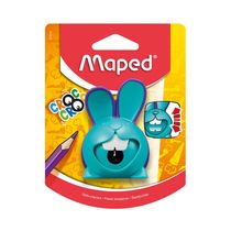 Apontador Maped com Depósito Croc Croc Coelho 1 Furo Cores Diversas - Item Sortido