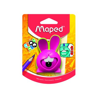 Apontador Maped com Depósito Croc Croc Coelho 1 Furo Cores Diversas - Item Sortido