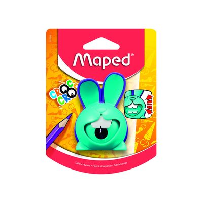 Apontador Maped com Depósito Croc Croc Coelho 1 Furo Cores Diversas - Item Sortido