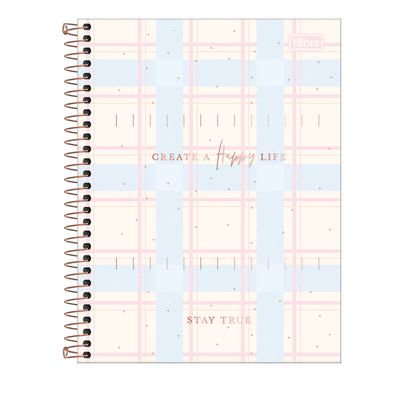Caderno Colegial Tilibra Espiral Capa Dura Soho 1 Matéria Capas Diversas - Item Sortido