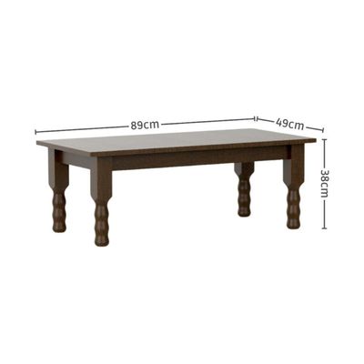 Mesa De Centro Retangular 89cm Madeira Maciça/mdp Multimóveis Cr45330 Imbuia Imbuia