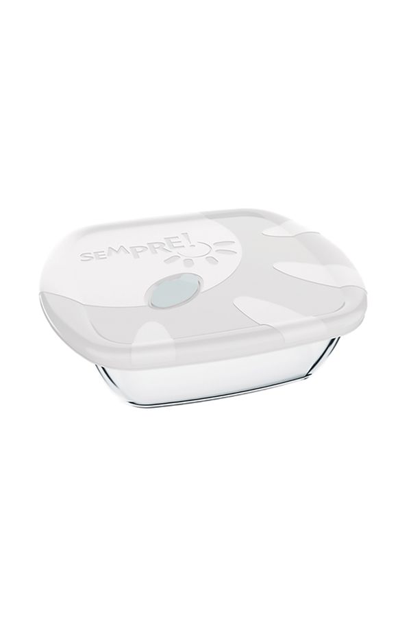 Assadeira Nadir Sempre em Vidro Quadrada com Tampa 20cm 1 Peça - Item Sortido