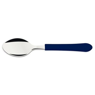 Colher De Mesa Tramontina Leme Com Lâmina Em Aço Inox E Cabo De Polipropileno Azul Tramontina
