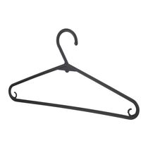 Conjunto de Cabides Dasplast Plástico Fun com 20 Unidades Preto