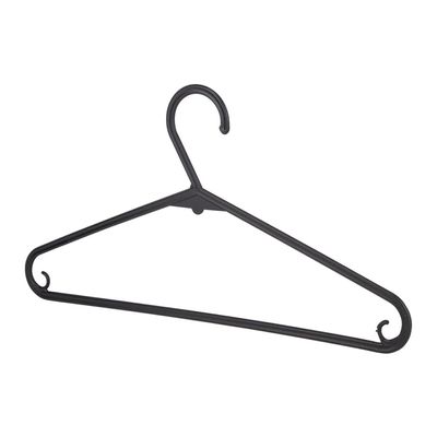 Conjunto de Cabides Dasplast Plástico Fun com 20 Unidades Preto