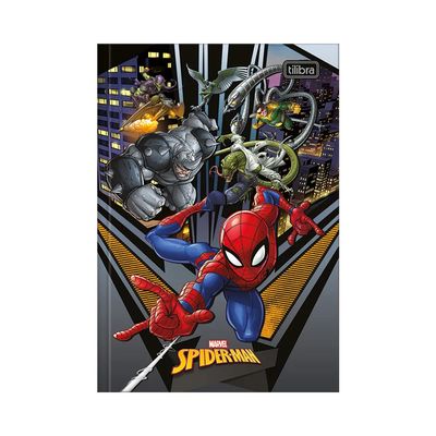 Caderno Brochura Tilibra Capa Dura 1/4 Spider-Man Capas Diversas - Item Sortido