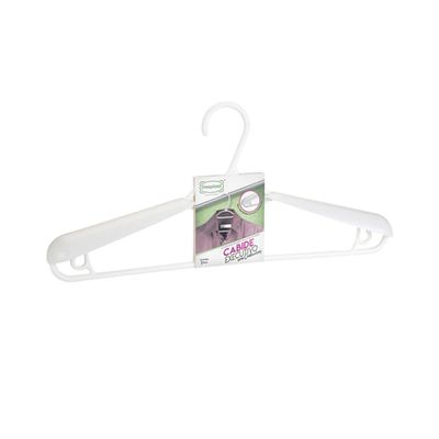 Cabide Dasplast Executivo Ombreiras Branco