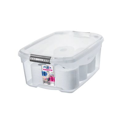 Caixa Organizadora Sanremo Flex em Plástico Cristal 20 Litros