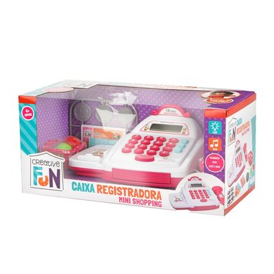 Caixa Registradora Creative Fun Mini Shopping Rosa Multikids