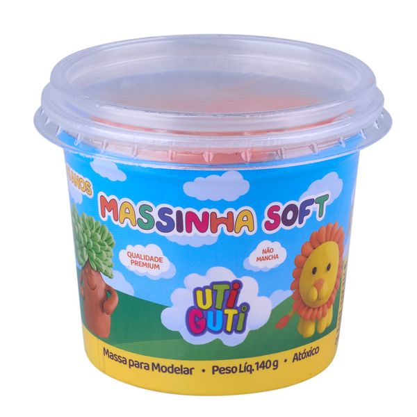 Massa de Modelar Canson Soft Utiguti Base de Amido Laranja 140g